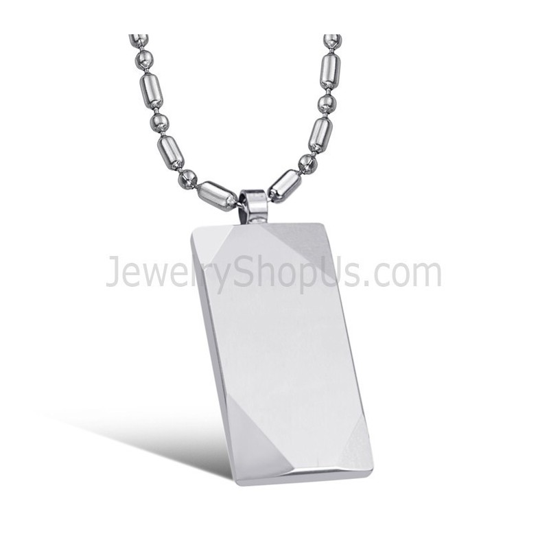 Rektangulärt Volfram Silverhänge C638 Rektangulärt Volfram Silverhänge C638