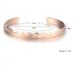 Volframrosaguld Högglans Armband C895