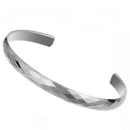 Volfram Silver Högglans Armband C897