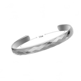 Volfram Silver Högglans Armband C897