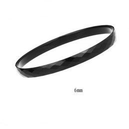 Svart Volfram Högglans Armband C888