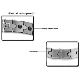 Magnetisk Energihälsoarmband Med Volframvete-Länk C440