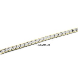 Armband I Volframsilver Med Vetelänk Och Plätering Av 18K Guld C933