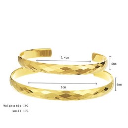 Högglanspolerat Volframguldarmband Med Invecklat Mångfacetterat Design För Pararmband C893