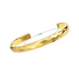 Högglanspolerat Volframguldarmband Med Invecklat Mångfacetterat Design För Pararmband C893