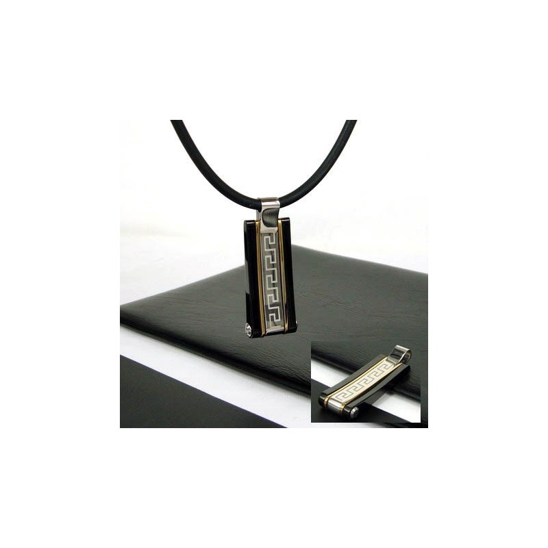 Cool Man Unik Glyfremsa Titan Stål Halsband Hänge Cool Man Unik Glyfremsa Titan Stål Halsband Hänge