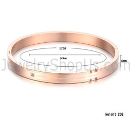Tatanium Roséguldfärgade Pararmband Med Strass C710