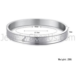 Tatanium "Love" Pararmband Med Strass C874