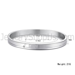 Tatanium "Love" Pararmband Med Strass C874