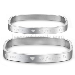 Tatanium Fyrkantiga "Foreverlove" Pararmband C865