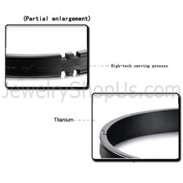 Tatanium Pararmband Med Strassstenar (Svart, Roséguld) C731