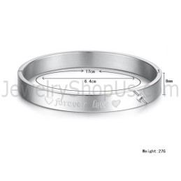 Tatanium Sweetheart "Forever Love" Pararmband Med Strass C847