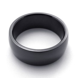 Polerad Svart Titanring