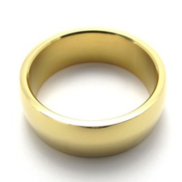 Guldpolerad Titanring