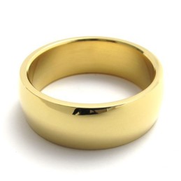 Guldpolerad Titanring