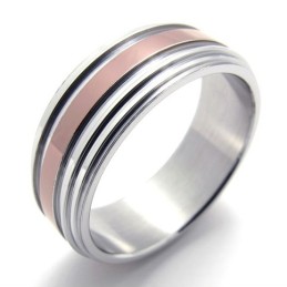 Titanring I Roséguld