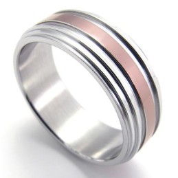 Titanring I Roséguld