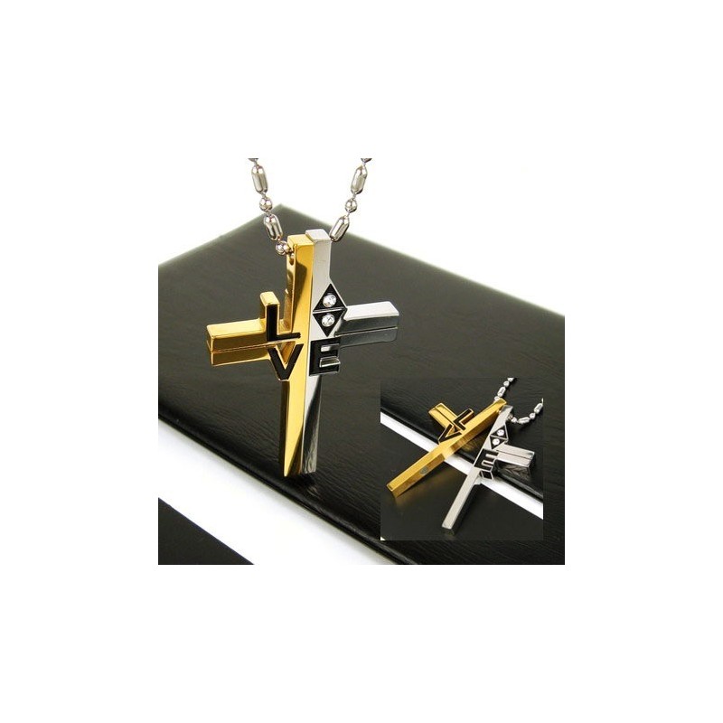 Cool Man Love Cross Pure Titanium Hängsmycke Gåva Cool Man Love Cross Pure Titanium Hängsmycke Gåva