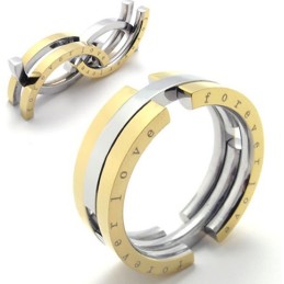 Pussel Guld Titanring