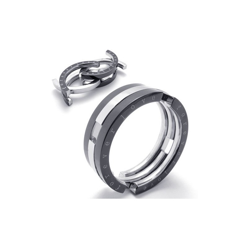Pussel Svart Titanring Pussel Svart Titanring