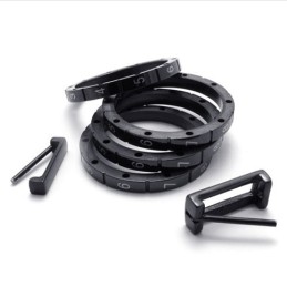 Svart Puzzle Code Lovers Titanring