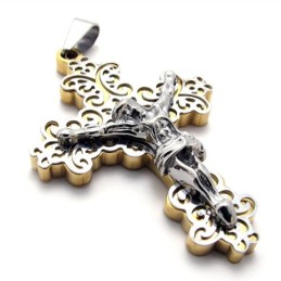 Guldkors Jesus Titanhänge