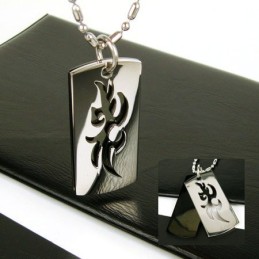 Cool Man 2-Lagers Symbol Halsband I Ren Titan