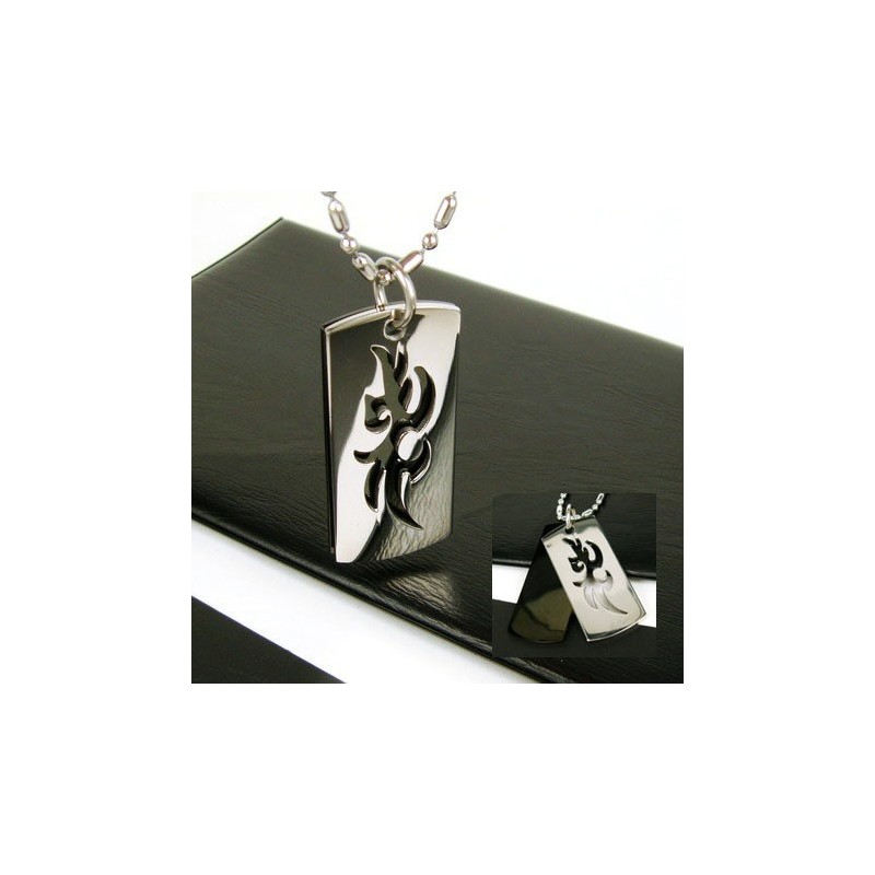 Cool Man 2-Lagers Symbol Halsband I Ren Titan Cool Man 2-Lagers Symbol Halsband I Ren Titan