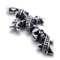 Skull Titan Cross Hängsmycke