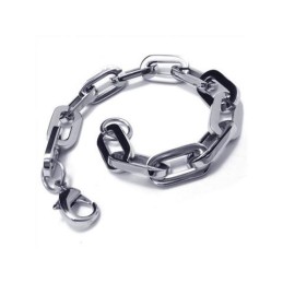 Herrarmband I Silver Med Titanberlocker, Pojkar