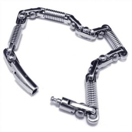 Herrarmband I Silver 316L Rent Titan För Pojkar