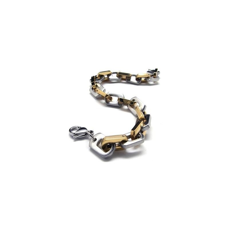 Herr- Och Pojkararmband I Rent Titan, Gyllene Silver Herr- Och Pojkararmband I Rent Titan, Gyllene Silver
