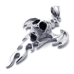 Skull Flame Titanhänge
