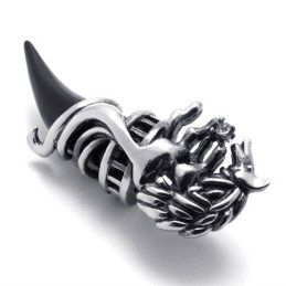 Svart Horn Titanhänge