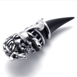 Svart Horn Titanhänge