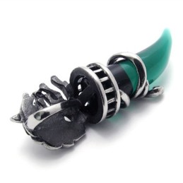 Grönt Horn Titanhänge