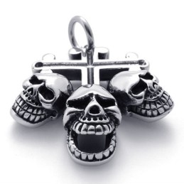Skull Titan Cross Hängsmycke