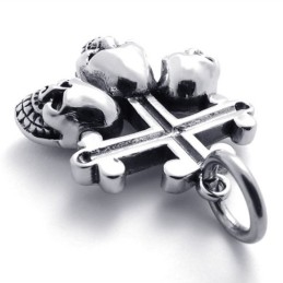 Skull Titan Cross Hängsmycke