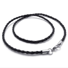 Svart 20-Tums Titanhalsband