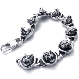 8,3 Tums Katter Titanarmband