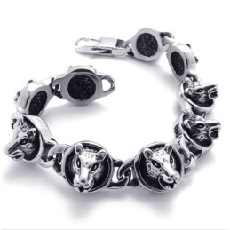 8,3 Tums Katter Titanarmband