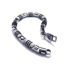 Herrarmband I Silversvart 316L Rent Titan