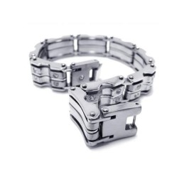 Herr Pojkar Silver Charm Ren Titan Armband