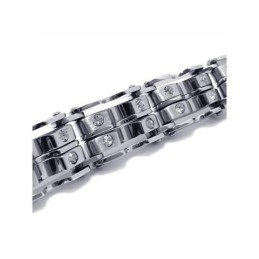 Herr Pojkar Silver Charm Ren Titan Armband