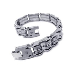 Herr Pojkar Silver Charm Ren Titan Armband
