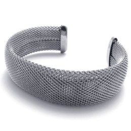 Cables Big Titanium Armband
