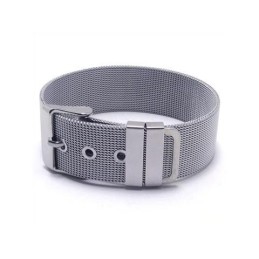 Herr Pojkar Silver Ren Titanarmband Charm Armring