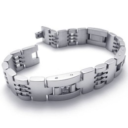 8,5 Tums Diamant Titanarmband