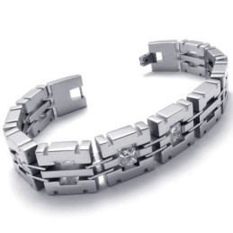 8,1 Tums Diamant Titanarmband