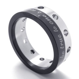 Halvsvart Titanring